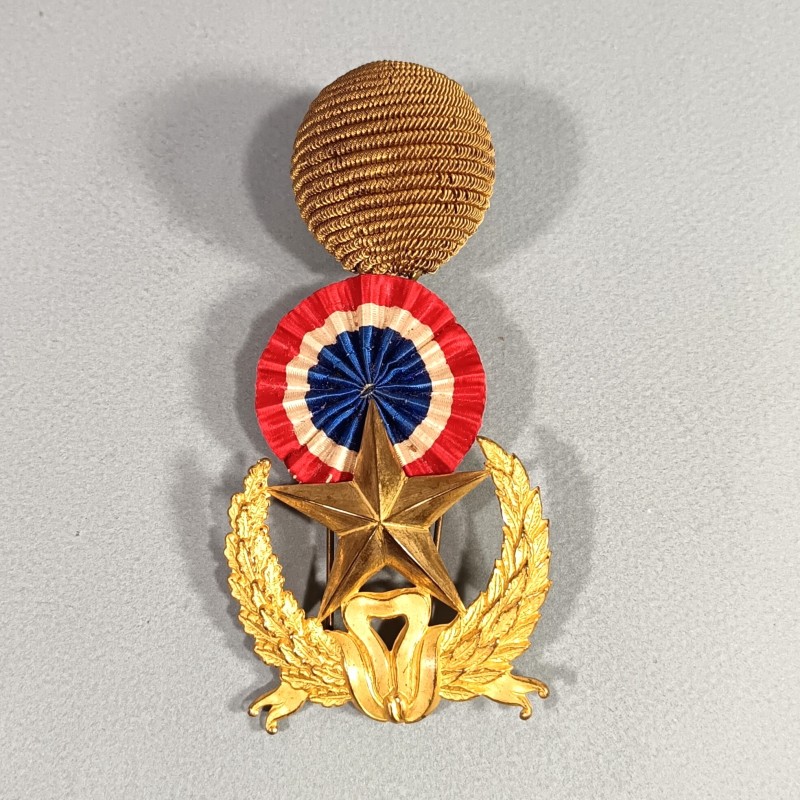 ATTRIBUT OU INSIGNE ET POMPON DE KEPI D'OFFICIERS ET ADJUDANTS MODELE 1886 OFFICIER D'ADMINISTRATION DU SERVICE DE L'INTENDANCE